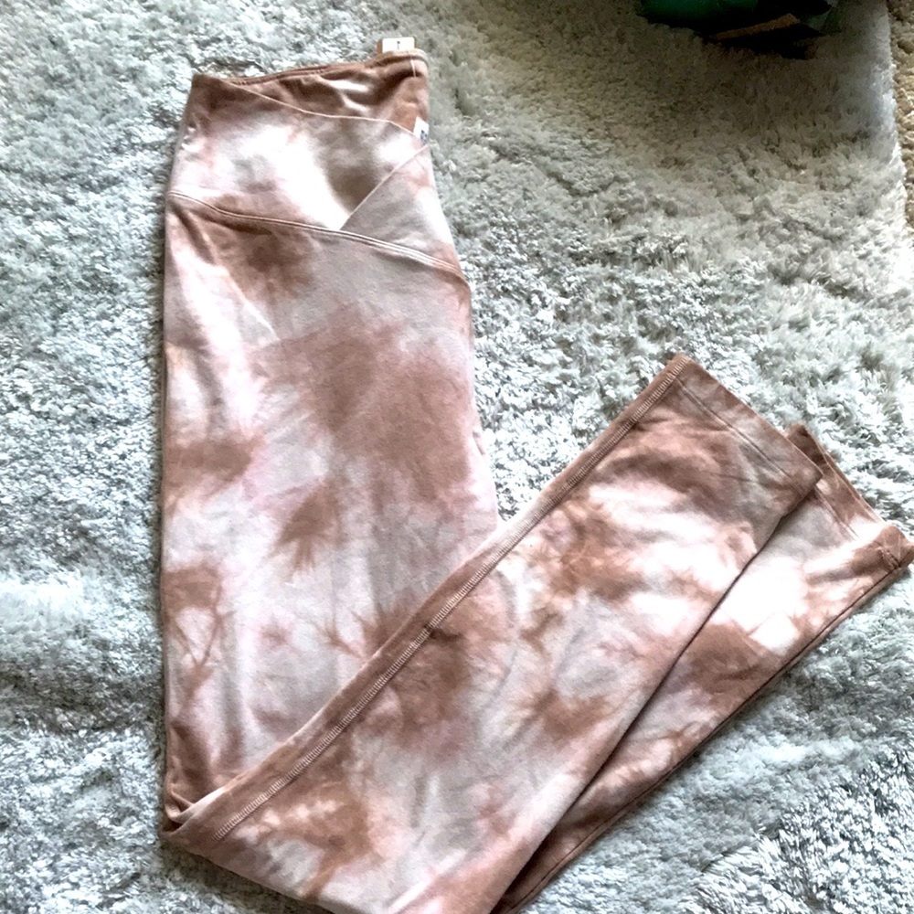 PINK ACTIVE CROSSOVER YOGA PANTS LEGGINGS - Picture 3 of 10